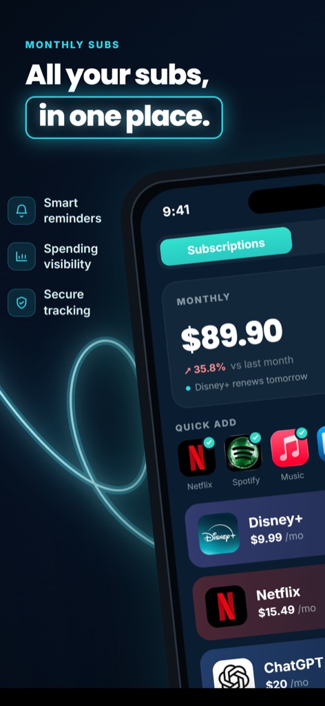 All your subs, in one place